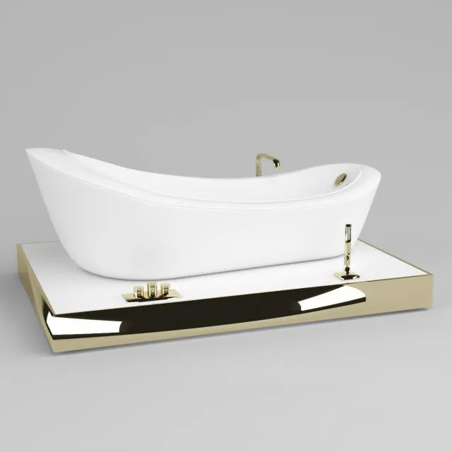 bathroom - Bathtub Villeroy 80 3D Model