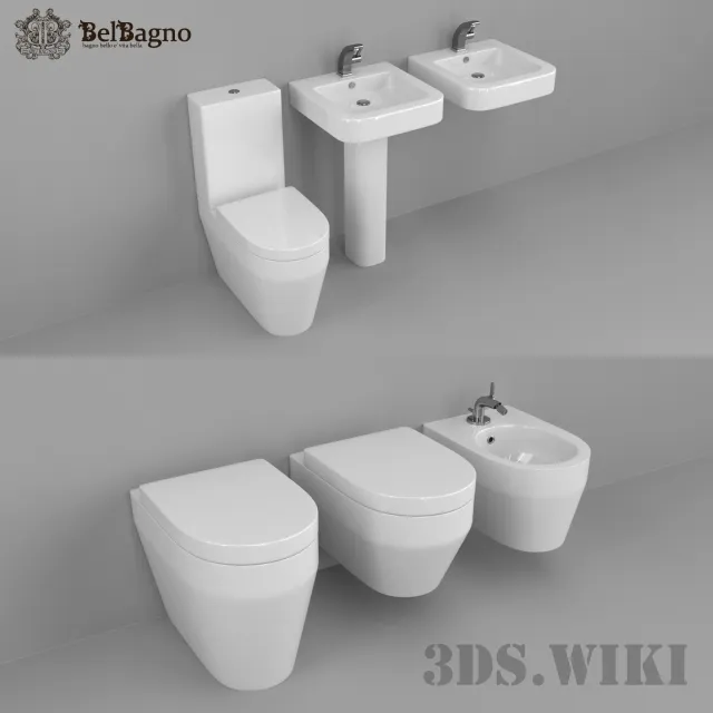bathroom - BelBagno Genius Set 3D Model
