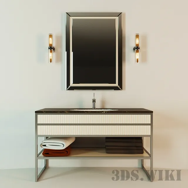 bathroom - Cabinet Oasis Prestige series 3D Model