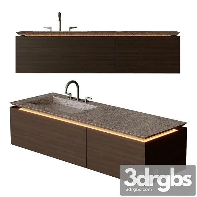 Bathroom Cabinet With Sink Evoline Totem 3D Model Free