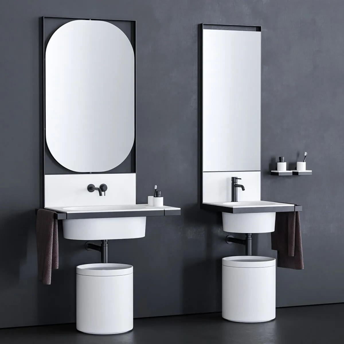bathroom - Ceramica Cielo Elle washbasin 01 3D Model