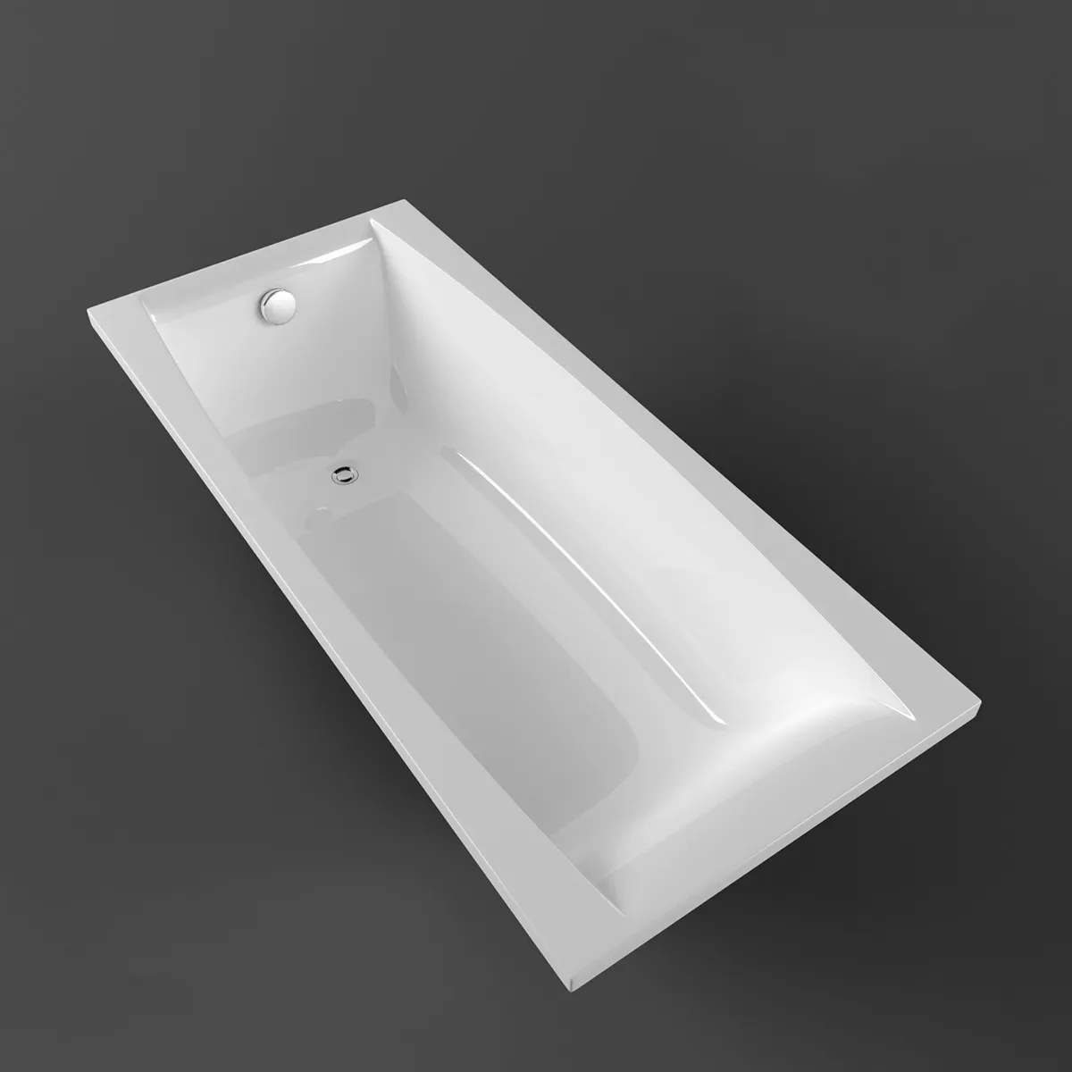 bathroom - Cersanit Virgo bathtub 04 3D Model