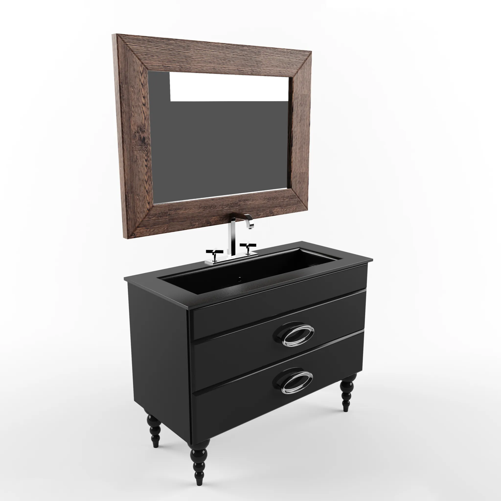 bathroom - Cezares Orchidea washbasin set 3D Model