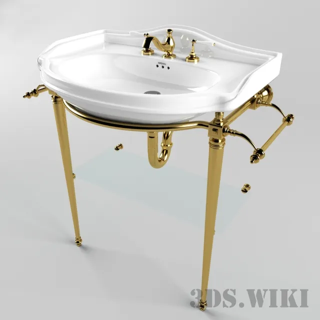 bathroom - Classic washbasin Imperial 3D Model