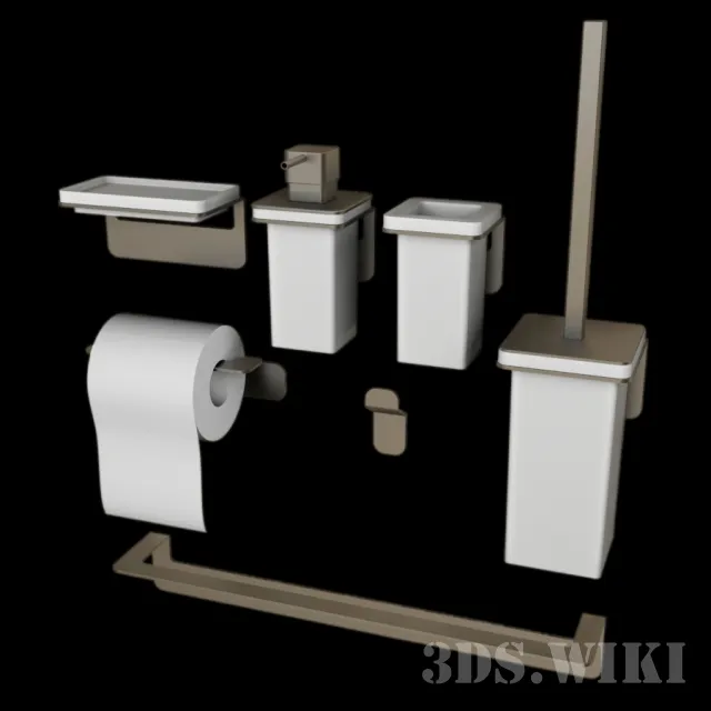 bathroom - Colombo Over Bathroom Accessories 3D Model