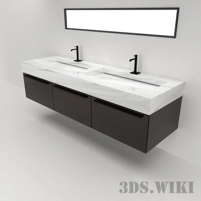 bathroom - Combined sink 3D Model