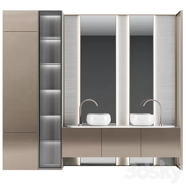 Bathroom console №16 3D Model Free
