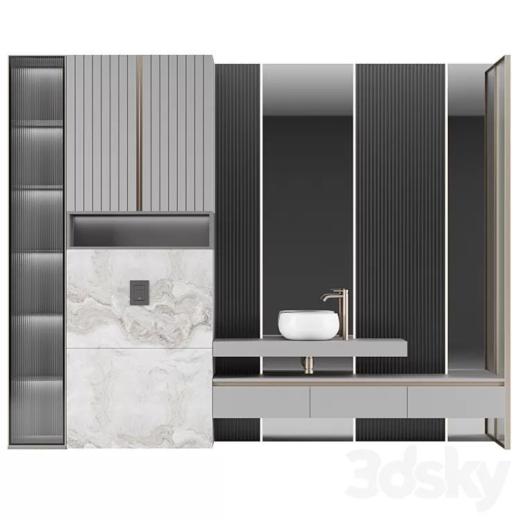 Bathroom console №17 3D Model Free