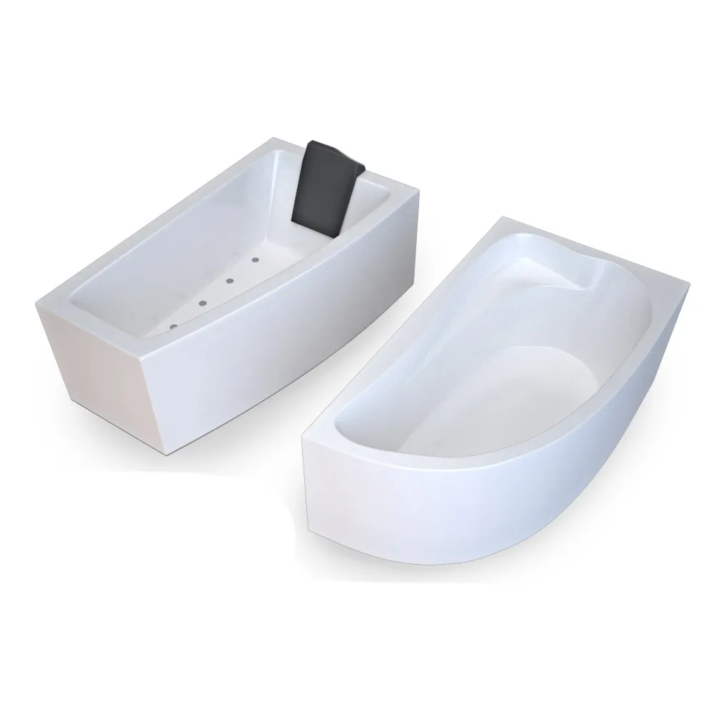 bathroom - Corner bath and Calando Treesse 3D Model