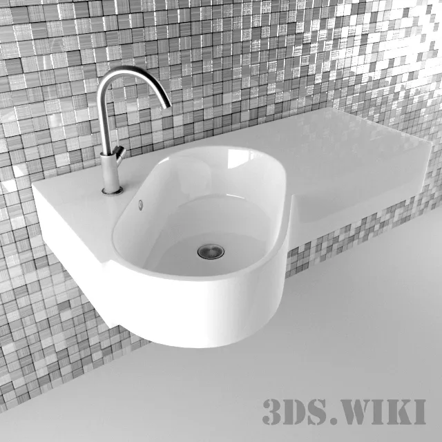 bathroom - Corner Sink Hatria Area 3D Model