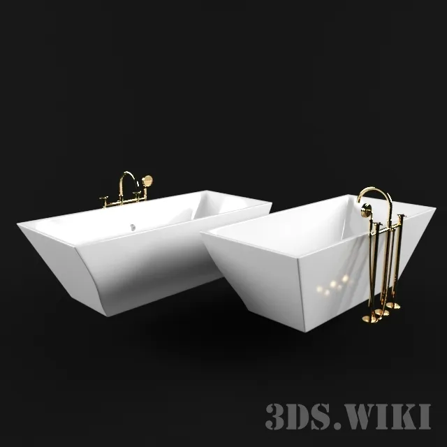 bathroom - Ванна Slipper A5 3D Model