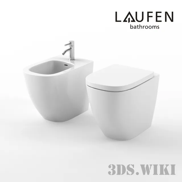bathroom - Унитаз и Биде Laufen Palomba Floorstanding 3D Model