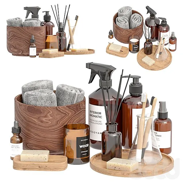 Bathroom decor 002 3D Model