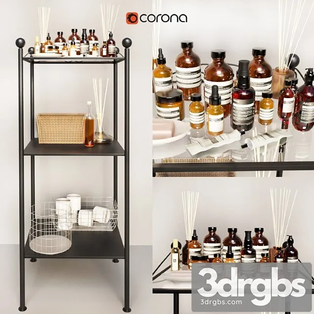 Bathroom Decor 1 3 3D Model Free