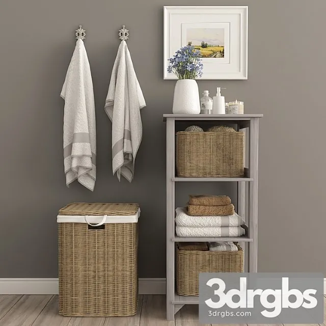 Bathroom Decor 2 3 3D Model Free