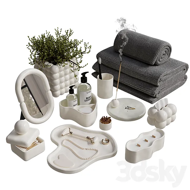 Bathroom decor 2 3D Model