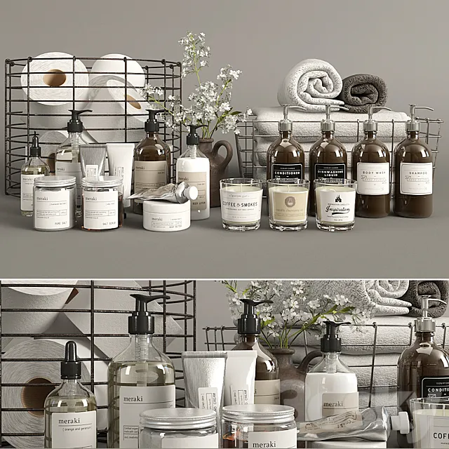 Bathroom decor 2 3DModel