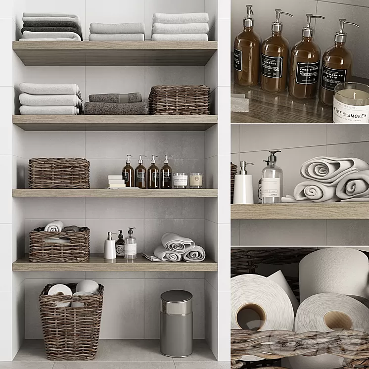 Bathroom Decor 3D Model