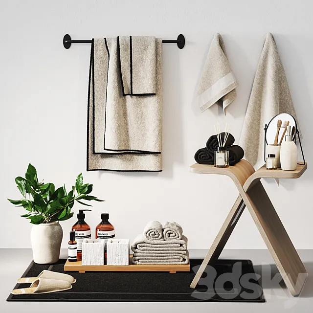 Bathroom decor 3D Model
