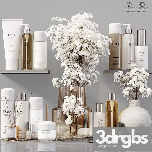 Bathroom Decor Set 011 3D Model Free