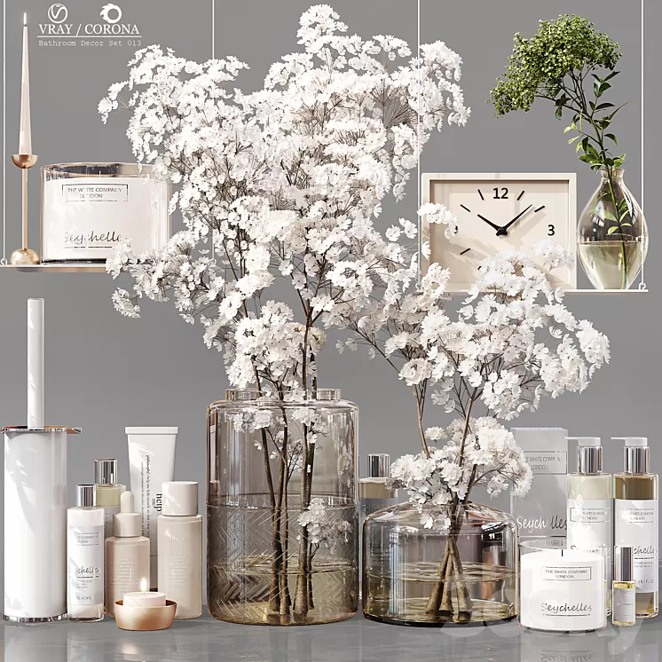 Bathroom Decor Set 013 3D Model