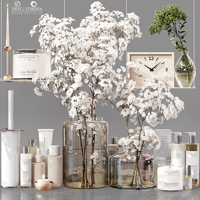 Bathroom Decor Set 013 3DModel