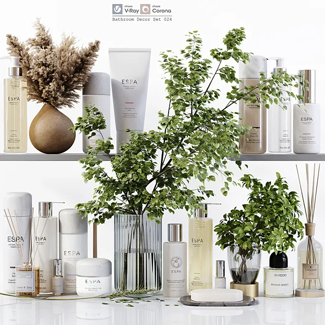 Bathroom Decor Set 024 3D Model