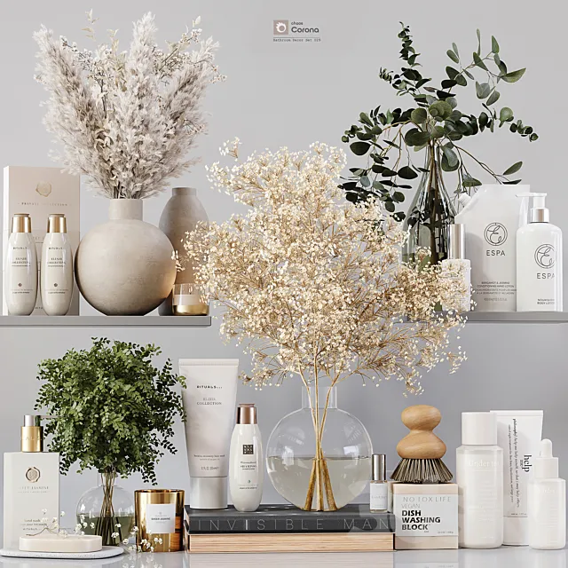 Bathroom Decor Set 029 3D Model