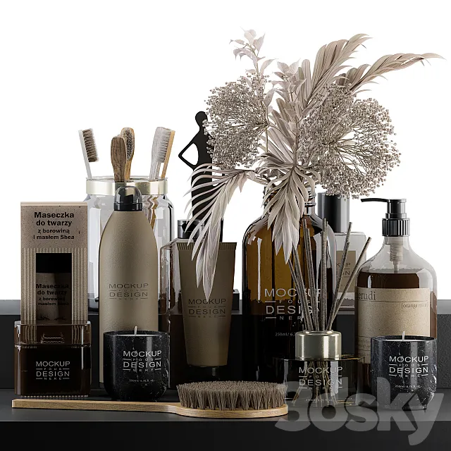 Bathroom Decor Set 03 3DModel