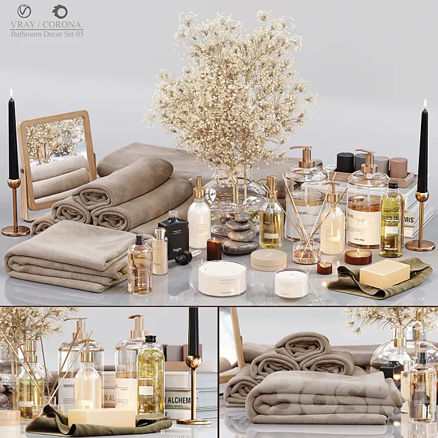 Bathroom Decor Set 05 Free Download