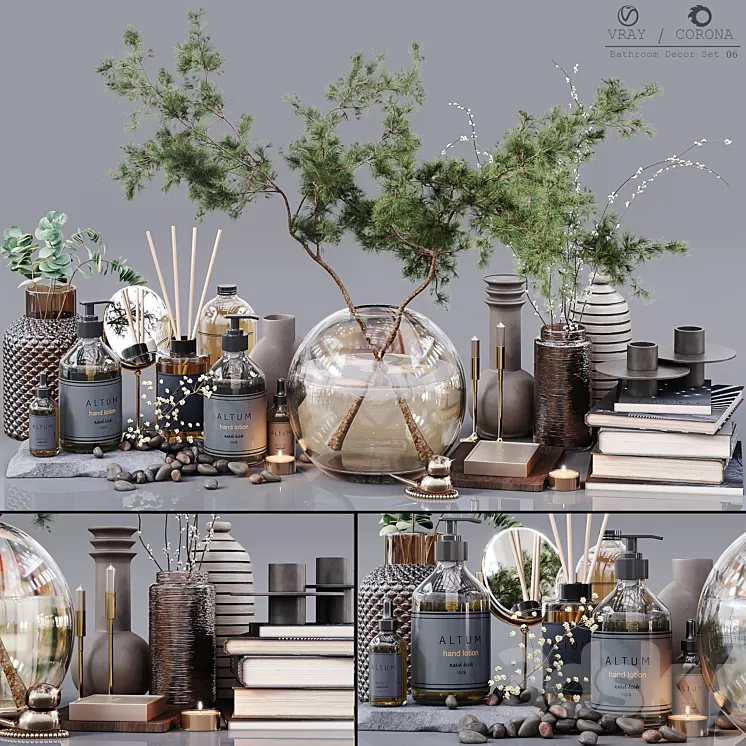 Bathroom Decor Set 06 3D Model