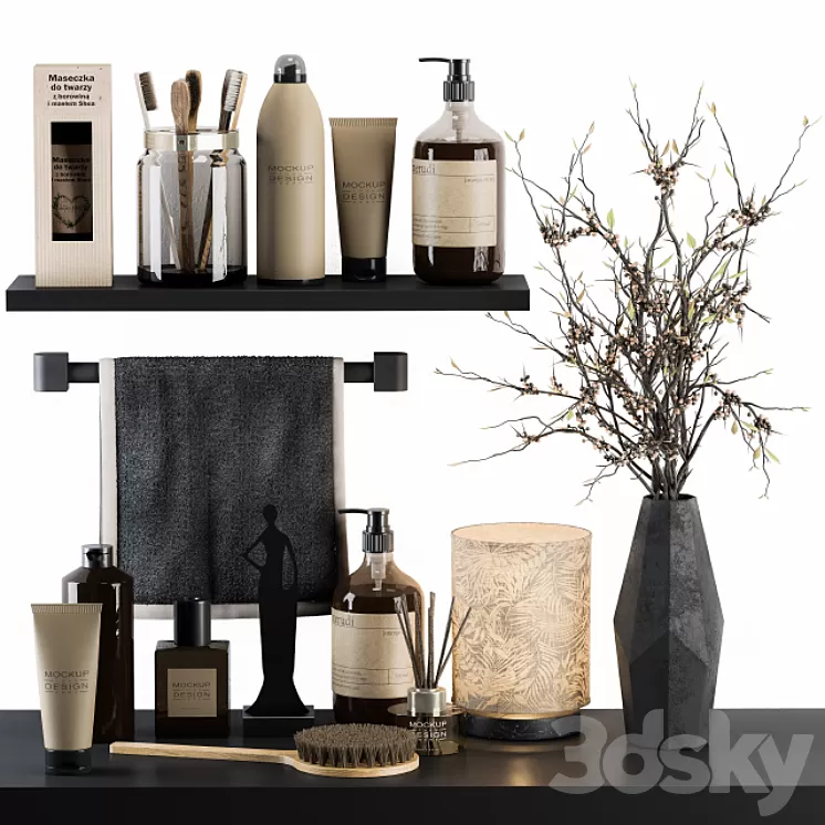 Bathroom Decor Set 06 3D Model