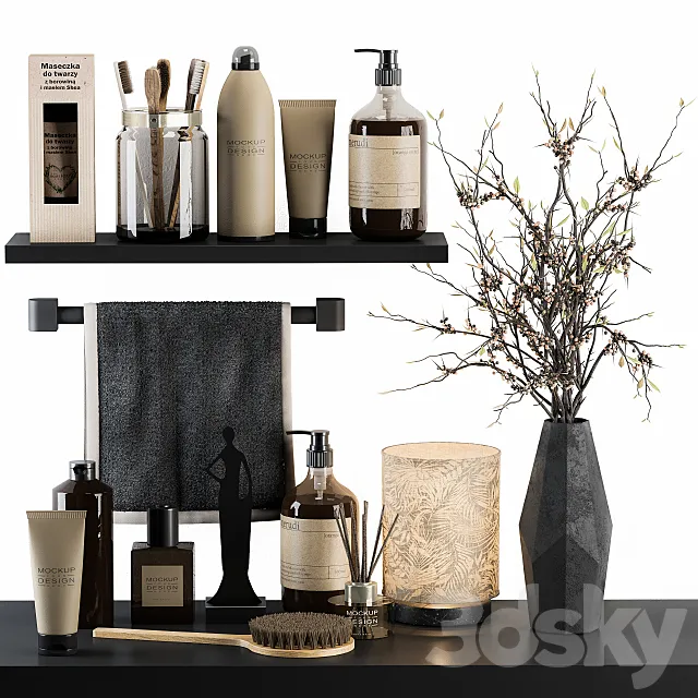 Bathroom Decor Set 06 3DModel