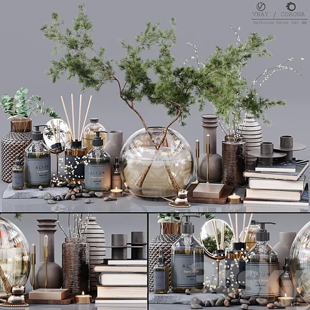 Bathroom Decor Set 06 3DModel