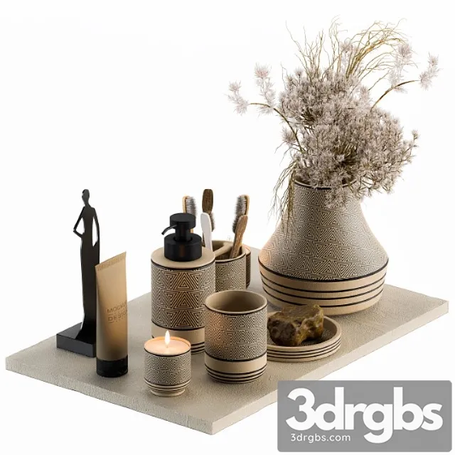 Bathroom Decor Set 08 2 3D Model Free