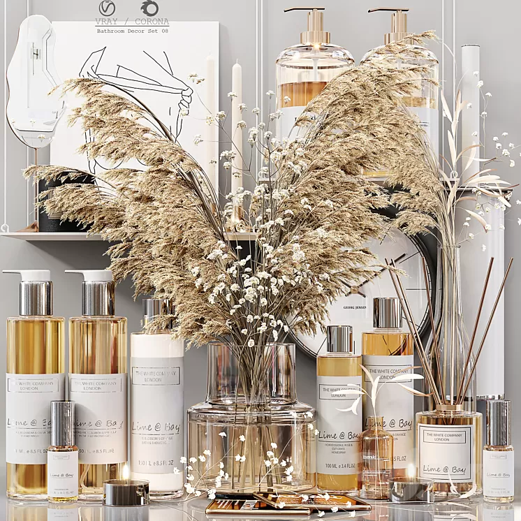 Bathroom Decor Set 08 3D Model