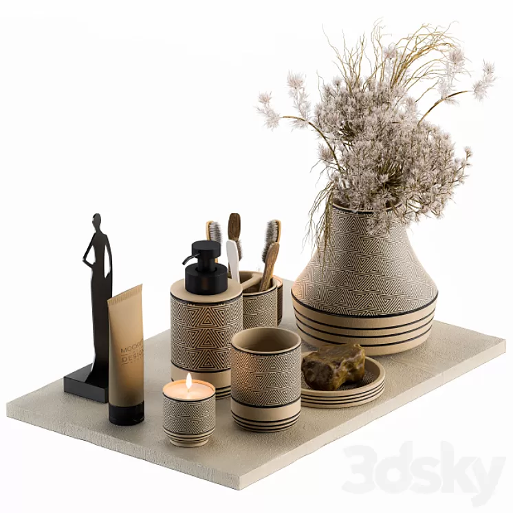 Bathroom Decor Set 08 3D Model