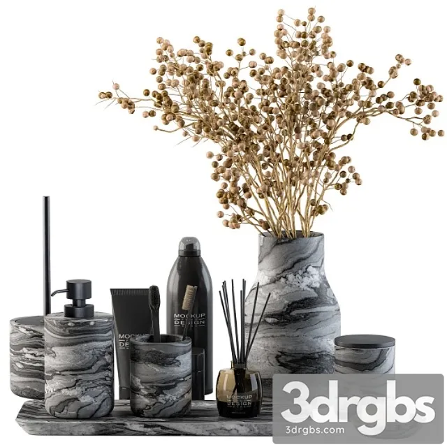 Bathroom Decor Set 11 3D Model Free