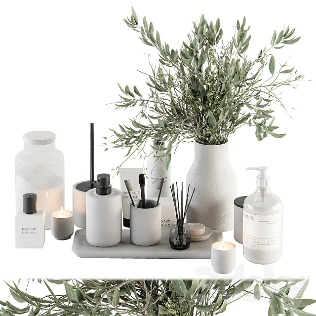 Bathroom Decor Set 13 3DModel