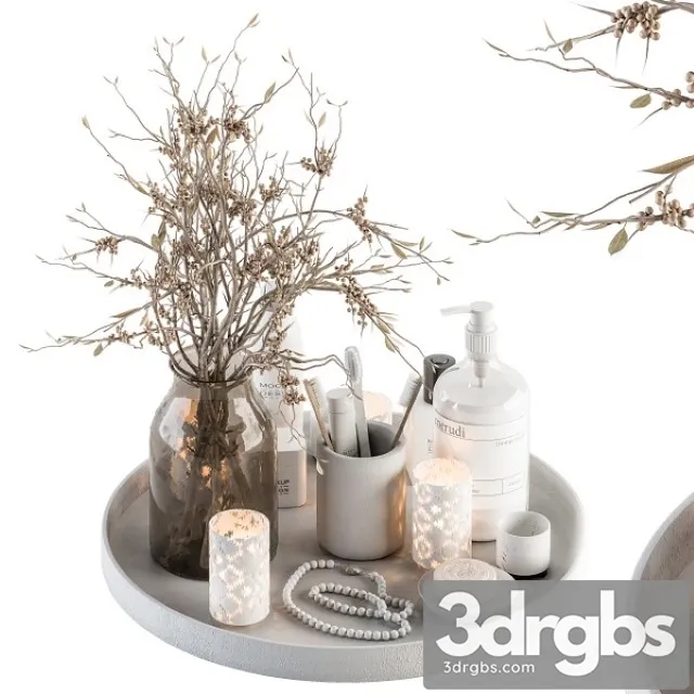 Bathroom Decor Set 14 3D Model Free