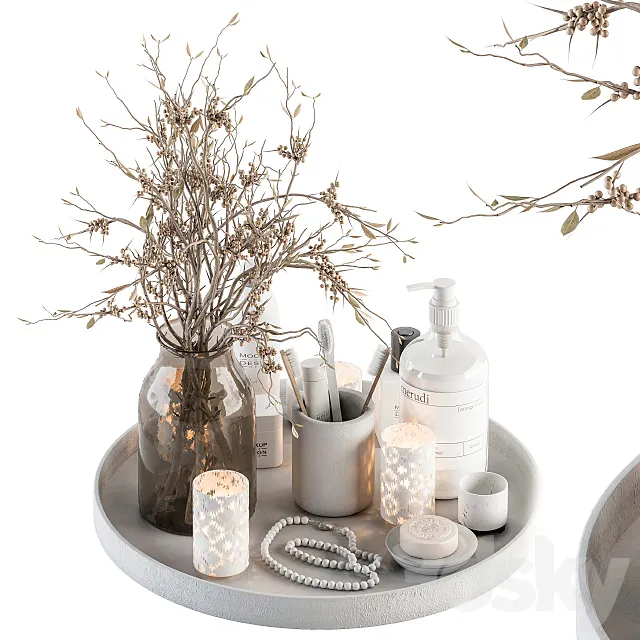 Bathroom Decor Set 14 3D Model