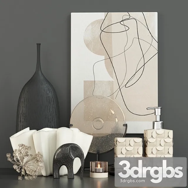Bathroom Decor Set 2 2 3D Model Free