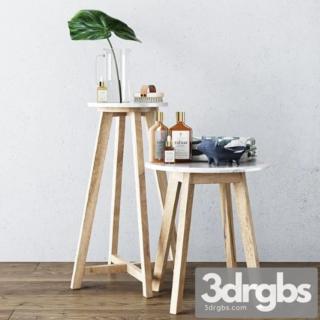 Bathroom Decor Set 2 3D Model Free