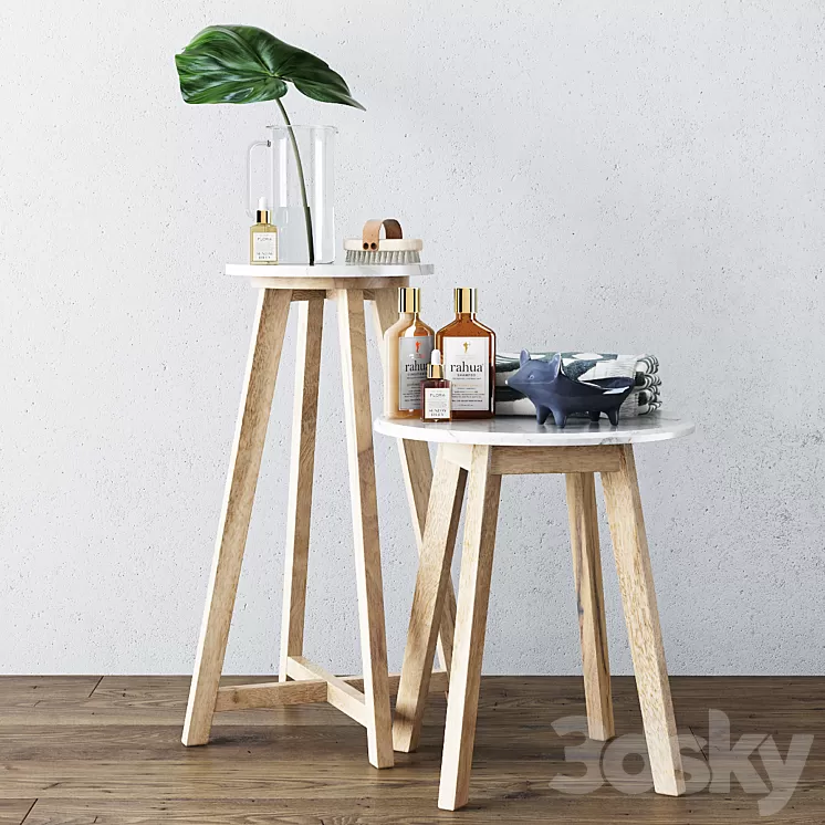 Bathroom Decor Set 3D Model