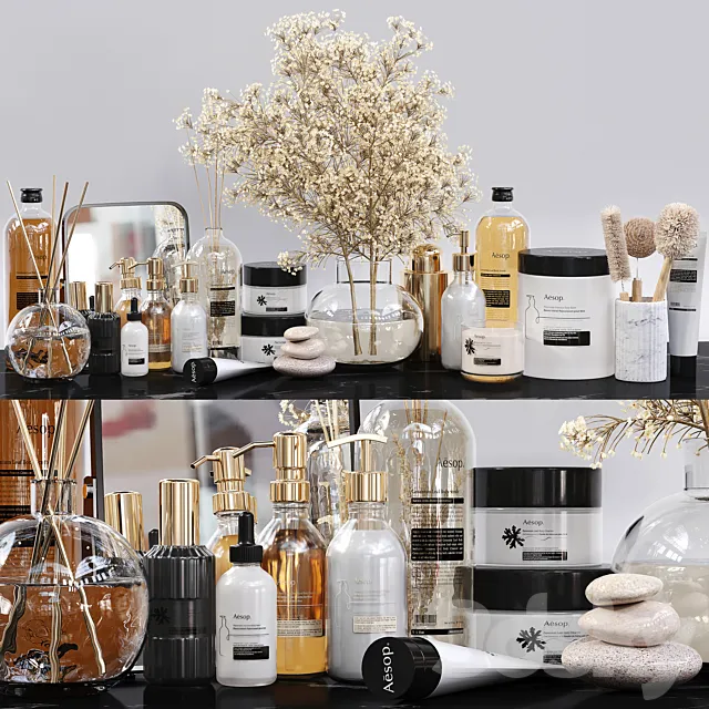 Bathroom Decor Set 3DModel