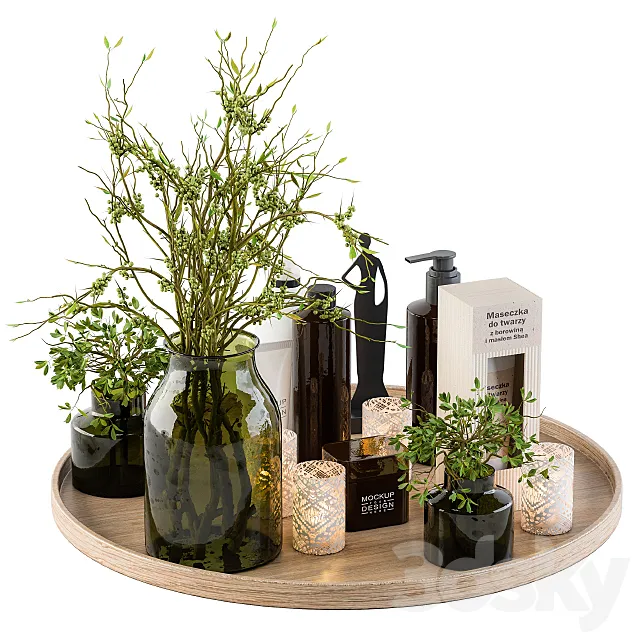 Bathroom Decor Set 3DModel