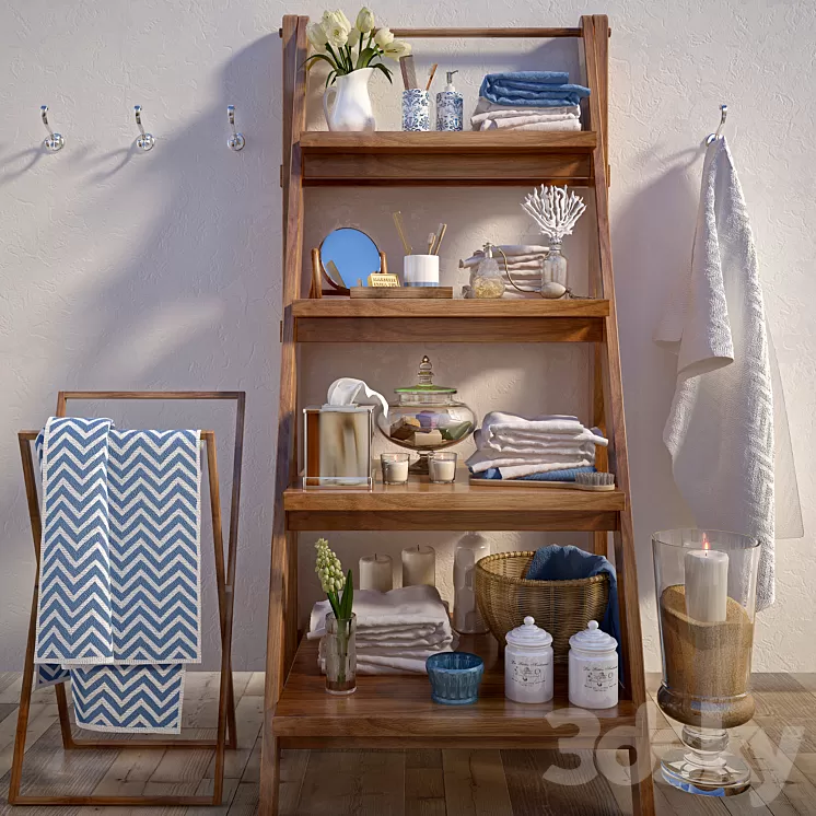 Bathroom Decor Set 5 3D Model