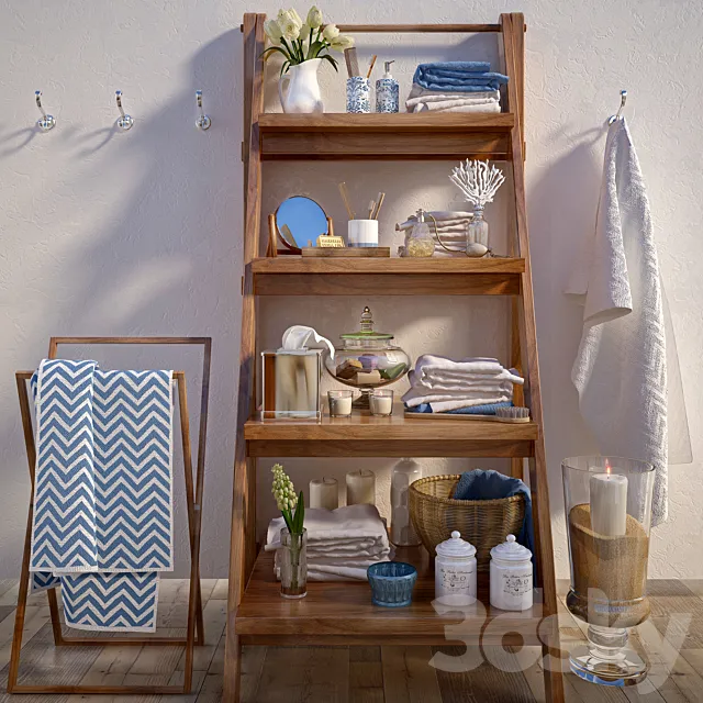 Bathroom Decor Set 5 3DModel