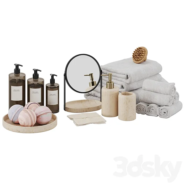 Bathroom decor Zara 3D Model