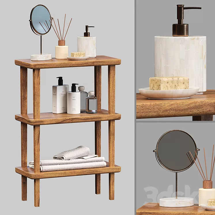 Bathroom decor Zara Home 3D Model